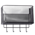 Krepšelis metalinis durų organizatorius kabantys lentynos kabliukai