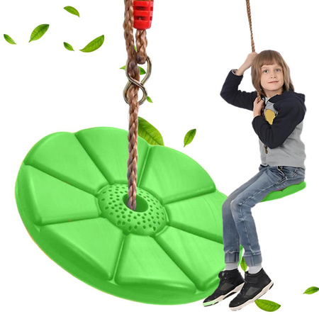 Balançoire de jardin pour enfants siège fleur avec corde pour arbre