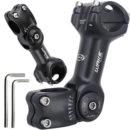 Adjustable handlebar stem for ahead bicycles 28.6/31.8mm