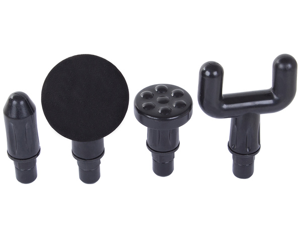 PISTOLET DO MASAŻU PLECÓW CIAŁA NÓG MASAŻER MOCNY MASSAGE GUN 4 KOŃCÓWKI