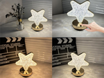 Veilleuse étoile de table cristal led rgb usb