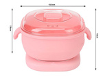 Silicone folding wax heater for body waxing
