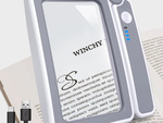 Illuminated reading magnifying glass 4x with led lighting