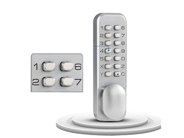 Code lock mechanical code lock keypad handle without batteries