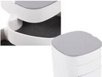 Sicriu cosmetice organizator bijuterii caz cu oglindă 4 niveluri