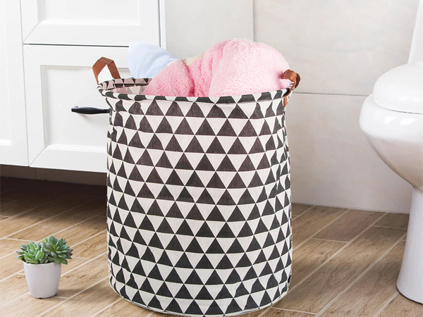 Košara za perilo z zložljivim košem za igrače velika xl