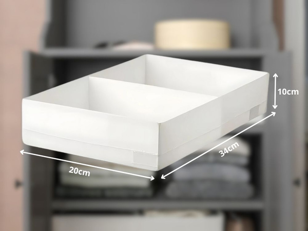 Lenjerie de corp șosete sertar haine organizator cu separator alb