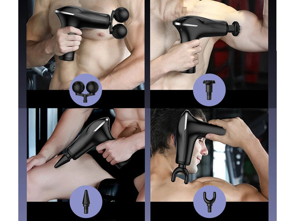 Nugaros masažo pistoletas kūno kojų masažuoklis stiprus masažo pistoletas 4 patarimai