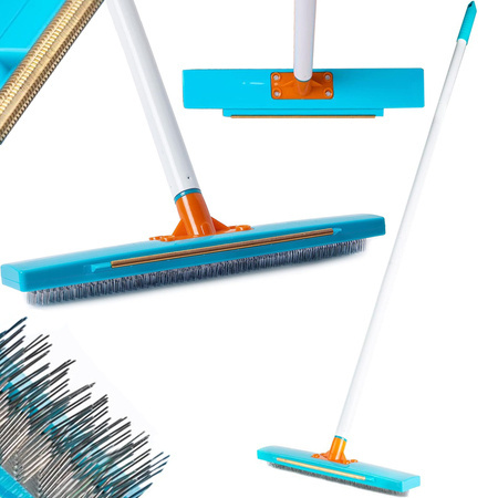 Brush to pick up dog hair removal from carpet carding