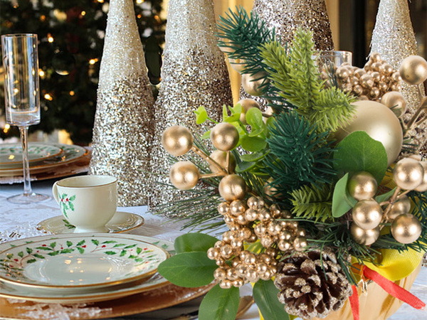 Décoration de table de noël décoration d'arbre de noël arbre de noël