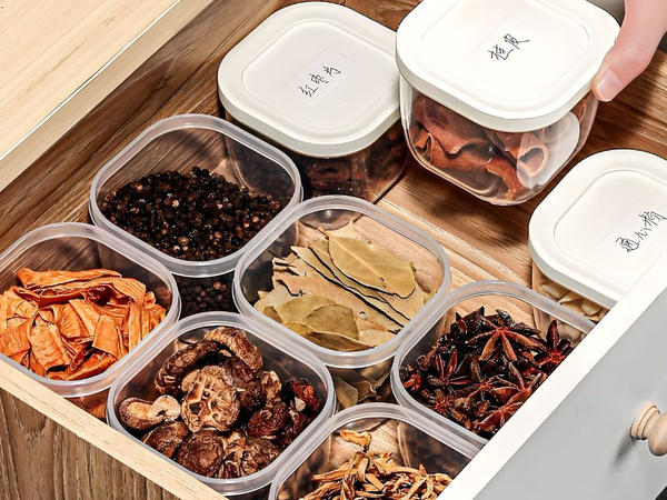 Recipiente para alimentos con tapa hermética organizador de cocina 500 ml 0,5 l