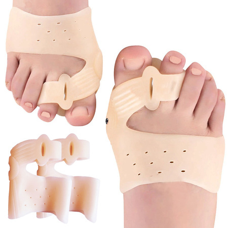 Toe separator for hallux valgus gel wedge magnet