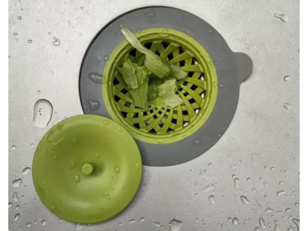 Silicone strainer strainer sink drain plug