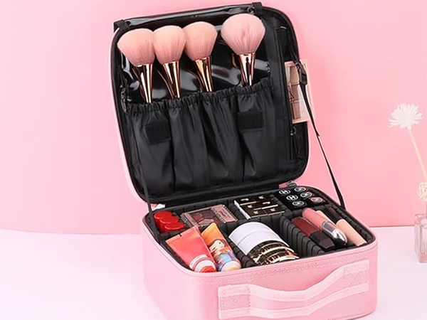 Vanitatea caz cosmetice sac organizator de călătorie sicriu valiza sac