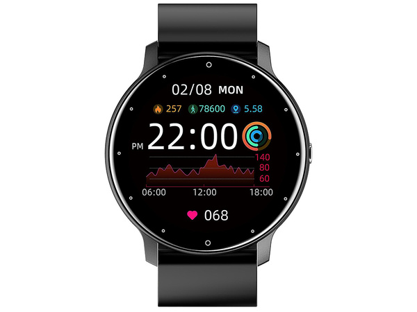 Smartwatch women's watch men's rubber strap sport bluetooth calls