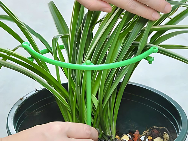 Support pour plantes en pot 3 anneaux rond de jardin