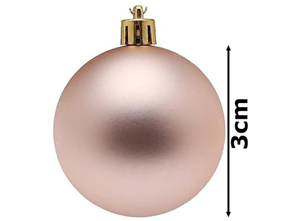 Kalėdų eglutės puošmenos 30vnt golden brilliant blinger matte