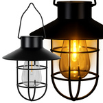 SOLAR HANGING LAMP WITH TWILIGHT SENSOR, WATERPROOF, VINTAGE GARDEN