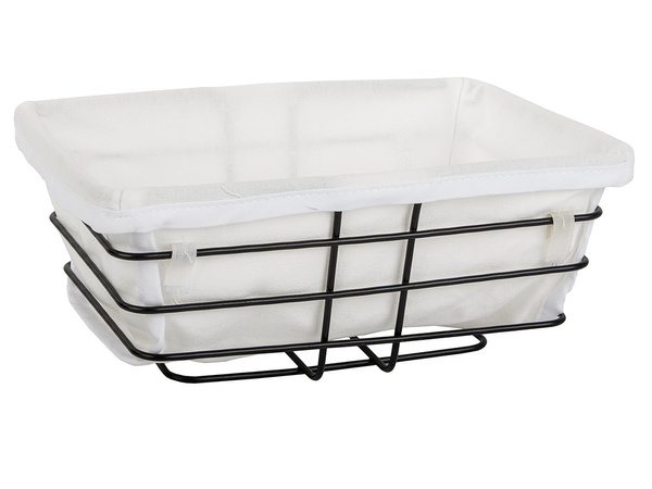 Loft panier métallique pour la cuisine pour fruits pain avec doublure