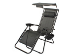Folding beach chair zero gravity 2in1 chair with canopy