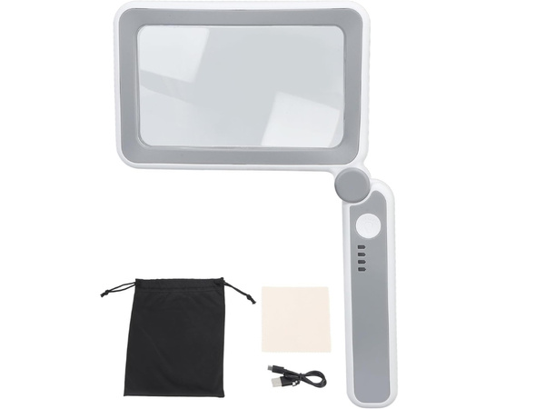 Loupe de lecture éclairée 4x avec éclairage led