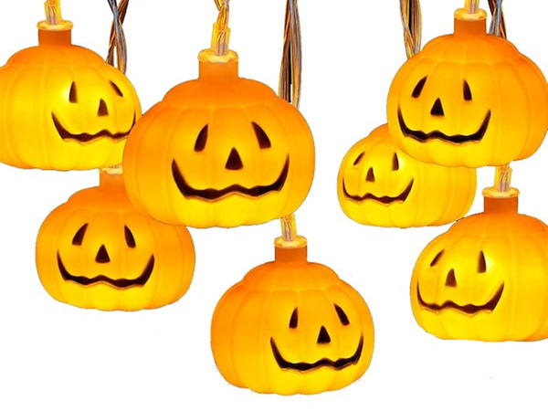 Lumini de dovleac 10 a condus agățat halloween 200cm luminoase decorare decorare dovleac