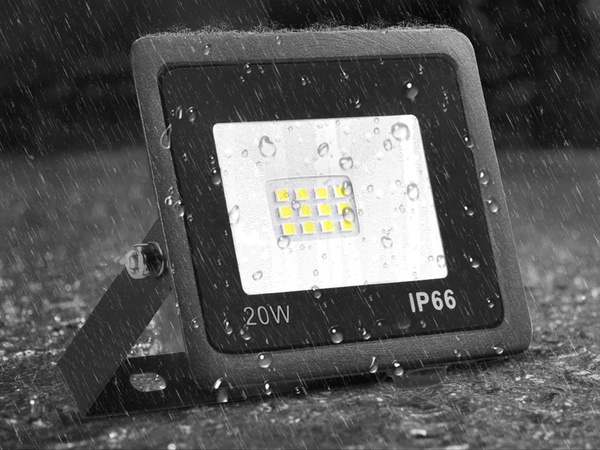 Naświetlacz halogen reflektor led 20w 6000k zewnętrzny wodoodporny ip66
