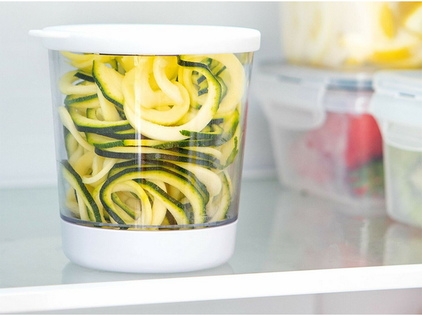 Spirál élező zöldségaprító tartály