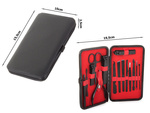 Set manicura cortauñas tijeras estuche 16el