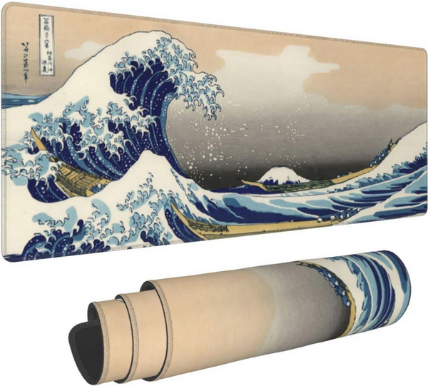 Große tastatur mauspad für büro schreibtisch 90x40 große welle