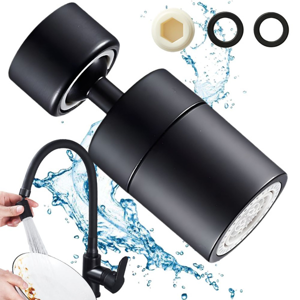 Rotating tap aerator adjustable cap water pouring jet