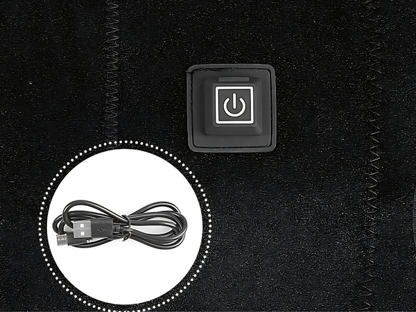 Ramenná opierka s vyhrievaním 3 režimy vyhrievania usb