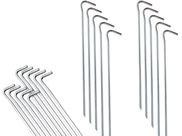 Sátorcölöpök anchor pigs steel 31cm 10db hook &amp