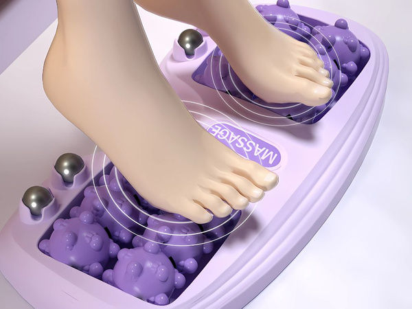 Plastikovi valjček za masažo noge 2x3 masažne žoge s kovinskimi žogami