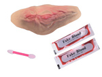 Lažna rana na grlu z 10 ml lažne krvi pripomoček za halloween