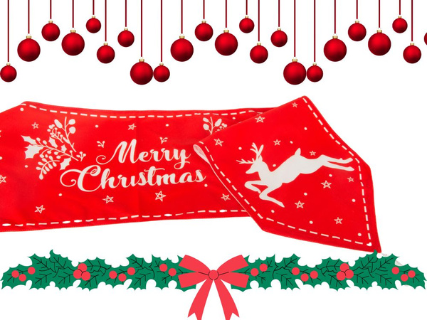 Weihnachts-tischläufer weihnachts-rentier 205x35cm