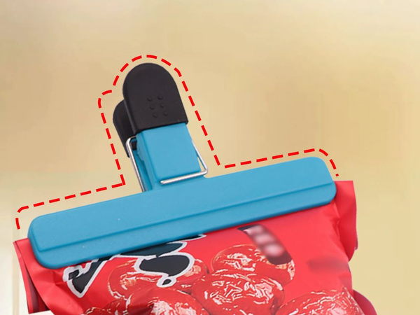 Sada klipů na sáčky na balení potravin 6 kusů barevných