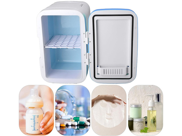 Utazó hűtőszekrény hordozható 12v 5l mini slim autóhoz otthoni piknikhez