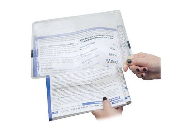 Loupe de lecture lentille de fresnel a4 page