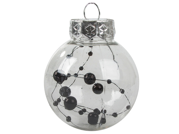 Bombes de choinka pour choin 6cm set de 24 vacances noires