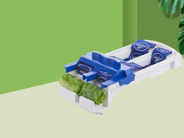 Razor making stuffed cabbage sushi croquettes sajgonki roller