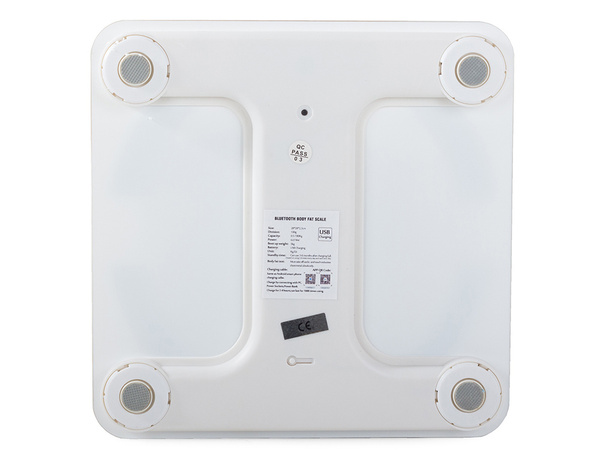 Analityczna waga łazienkowa bluetooth 180kg szkło