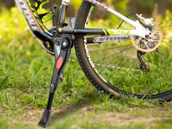 Bicicletă stand picior reglabil biciclete picior spate lateral aluminiu