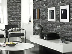 Panneaux muraux 3d brique gris papier peint autocollant mousse décorative
