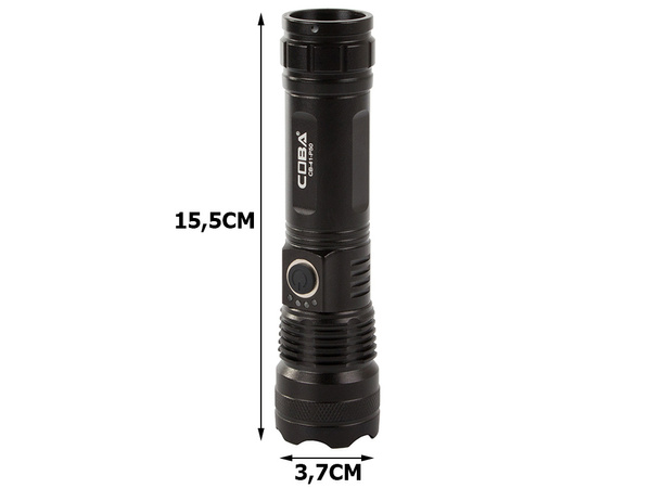 Militārais taktiskais lukturītis zoom coba xhp50 usb