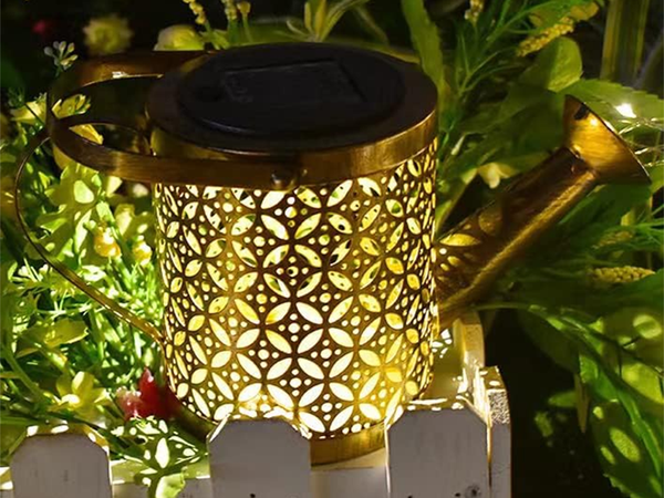 DEKORATÍVNA SOLÁRNA LED LAMPION ZÁHRADNÁ POLIEVAČKA GIRLANDY SENZOR SÚMRAKU