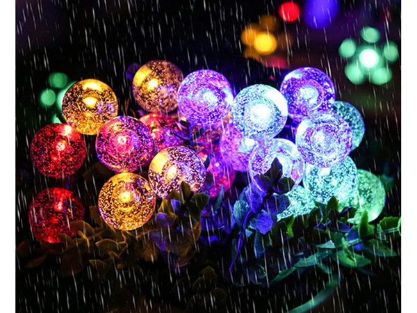 Garden garland lights 20 led solar multicolour
