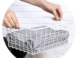 Cesta metálica loft organizador metálico loft para cocina para fruta blanco grande