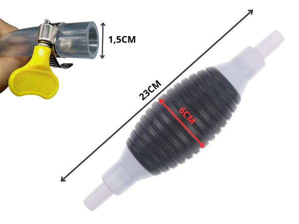 PUMP FOR DRAINING FUEL WATER OIL OIL HAND PUMP SET 2M HOSE CLAMPS