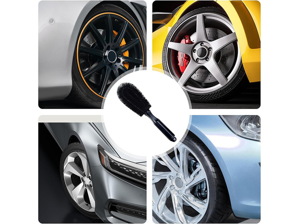 Wheel rim brush for cleaning car wheels detailing